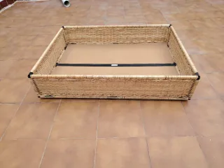 Cesta bajo cama mimbre