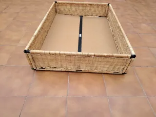 Cesta bajo cama mimbre
