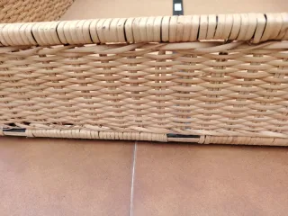 Cesta bajo cama mimbre