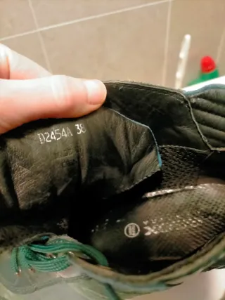 Botines Geox cuña verde/petróleo