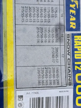 Catene da Neve Goodyear 9mm