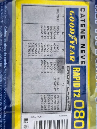 Catene da Neve Goodyear 9mm