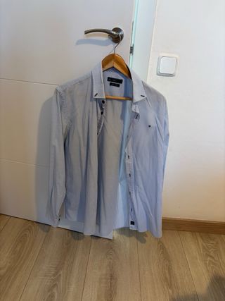 Camisa blanca cuello mao talla M