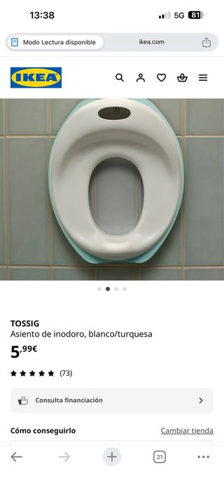 Asiento reductor WC infantil