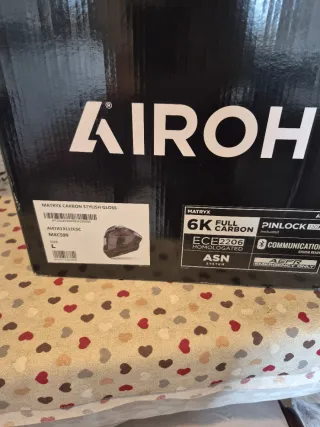 Casco Airoh Matryx Carbon Negro Talla L