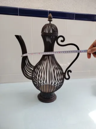 Pieza Decorativa Hierro Forjado Marrón