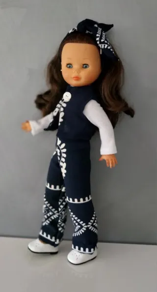 Ropa Nancy Conjunto Azul y Blanco