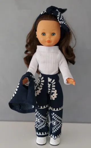 Ropa Nancy Conjunto Azul y Blanco