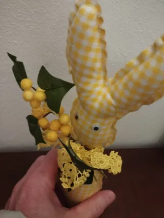 Coniglietto di stoffa decorativo