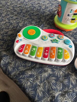 Pack 3 Juguetes Bebé: Piano, Rodillo y Más