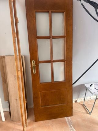 Puertas maderas macizas con marc