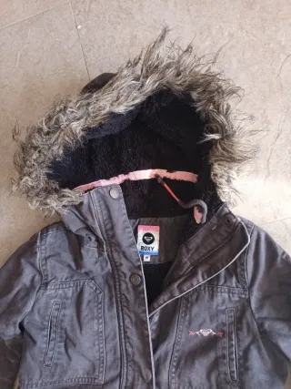 Abrigo niña Roxy gris