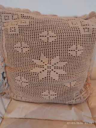Cojines de crochet hechos a mano