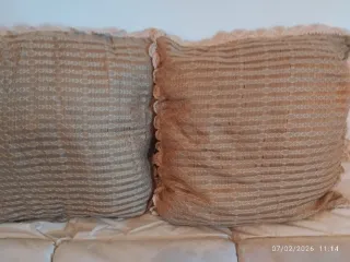 Cojines de crochet hechos a mano