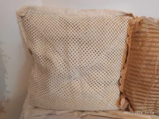 Cojines de crochet hechos a mano