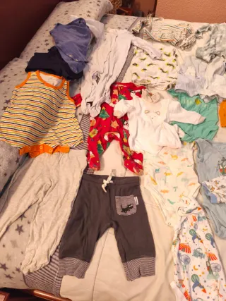 Lote Ropa Bebé 33 unidades de 0-12 Meses