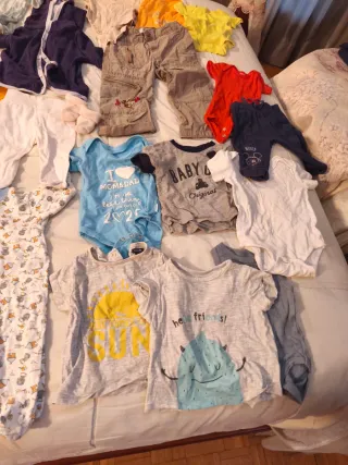 Lote Ropa Bebé 33 unidades de 0-12 Meses