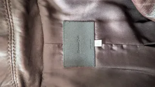 Abrigo Massimo Dutti Marrón Piel