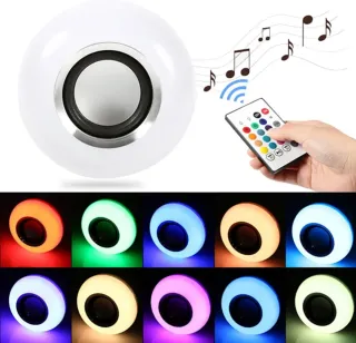 Bombilla LED Multicolor Bluetooth con altavoz