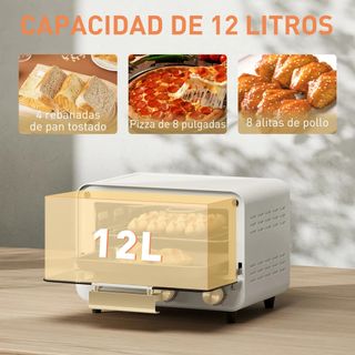 Horno Sobremesa de 12L 750W Horno Eléctrico Nuevo
