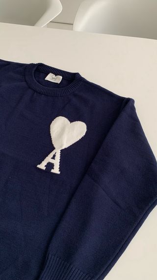 Camisola Ami Paris Azul Coração A