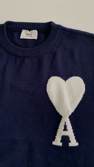 Camisola Ami Paris Azul Coração A