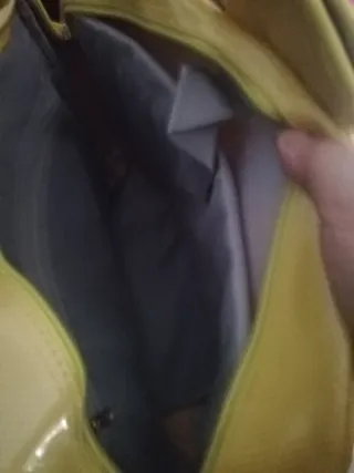 Borsa porta computer  gialla.