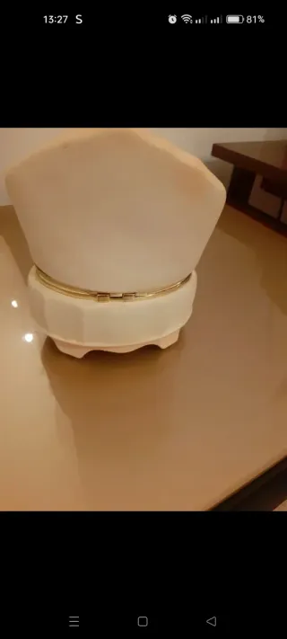 Portagioie vintage con specchio