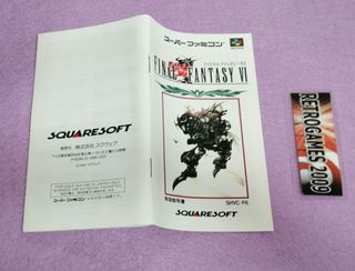 Final Fantasy VI Super Famicom Japonés