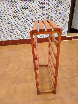 Botellero de madera