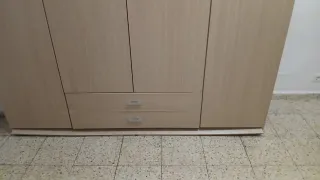 Armario 4 puertas beige madera