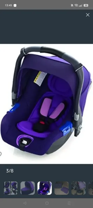 Base Isofix y cuco bebe para coche