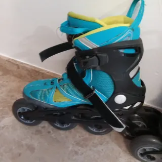 Lote Patines en Línea Azul y Amarillo