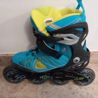 Lote Patines en Línea Azul y Amarillo
