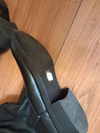 Botines negros piel talla 37