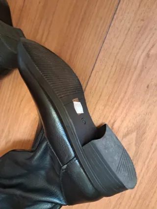 Botines negros piel talla 37