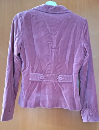 Americana terciopelo rosa Bató Petó T.38 forro flo