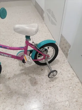 Bicicleta niña TOPBIKE rosa y turquesa