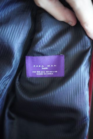 Chaqueta Zara Marrón Talla 40 Hombre