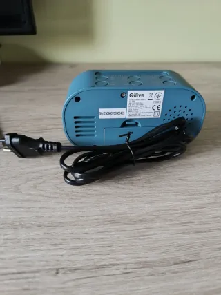 Radio despertador Qilive azul