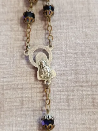 Rosario antiguo de cuentas