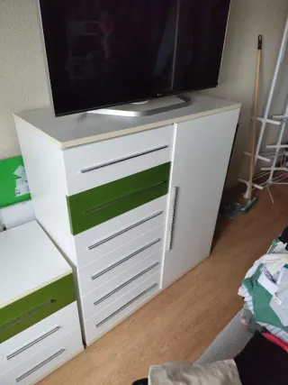 Mesilla y sinfonier blanco y verde