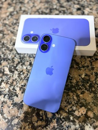 iPhone 16 128GB Azul/Morado 100% Batería Negociabl