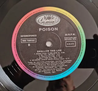 Poison Swallow This Live LP Vinilo