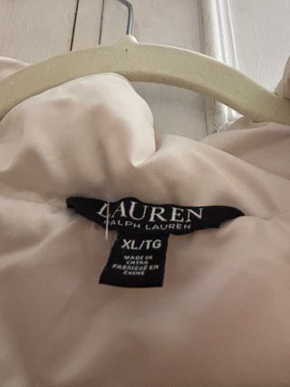 Chaqueta plumífero Ralph Lauren beige mujer