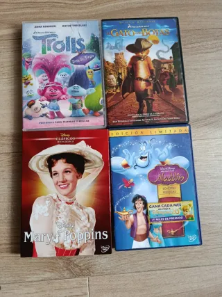 4 Películas DVD Disney Clásicos