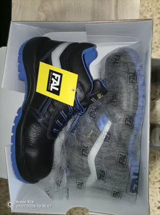 Botas de trabajo FAL negras y azules