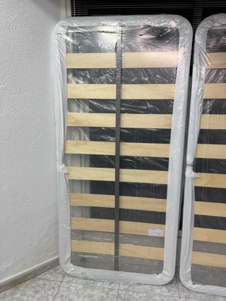 Somier individual metálico y de madera NUEVO
