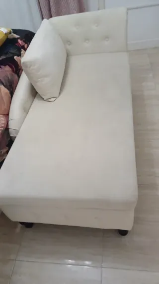 Sofá Chaise Longue Beige