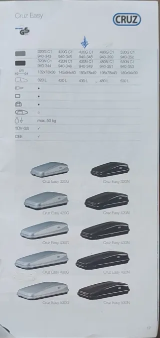 Arcón de techo para coche